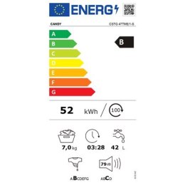 Candy Candy | CSTG 47TME/1-S | Pralka | Klasa efektywności energetycznej B | Ładowana od góry | Pojemność prania 7 kg | 1400 obr/min |