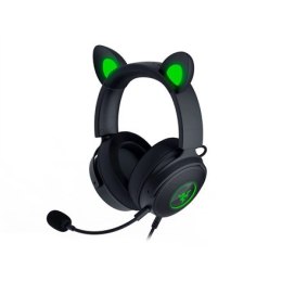 Razer Słuchawki do gier nauszne Razer Kraken V2 Pro, w edycji Kitty - Przewodowe, Styl naduszny, Mikrofon usuwający szumy, Interchange