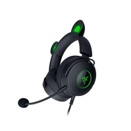 Razer Słuchawki do gier nauszne Razer Kraken V2 Pro, w edycji Kitty - Przewodowe, Styl naduszny, Mikrofon usuwający szumy, Interchange