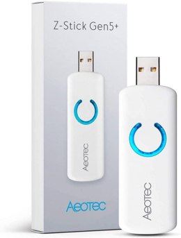 AEOTEC Aeotec Z-Stick - Adapter USB z baterią Gen5+, Z-Wave Plus AEOTEC | Gen5+ | Z-Stick - Adapter USB z baterią | Biały