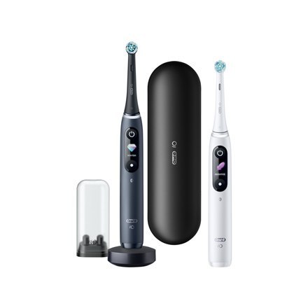 Oral-B Oral-B | iO8 Series Duo | Elektryczna szczoteczka do zębów | Akumulatorowa | Dla dorosłych | ml | Liczba główek | Czarny Onyks/B