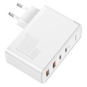 Ładowarka sieciowa Baseus GaN2 Pro, 2x USB + 2x USB-C, 100W, EU (biała)