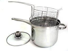 GARNEK Z KOSZYKIEM DO SMAŻENIA 3.6L 18cm BRUNBESTE BB-2141